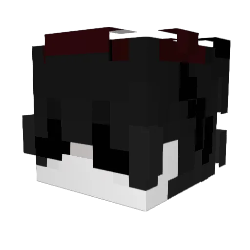 Rusher_EXTREME Minecraft avatar head, 3D render