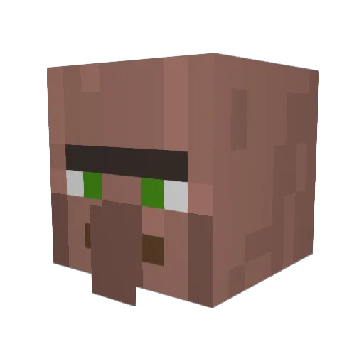 Rushy4062 Minecraft avatar head, 3D render