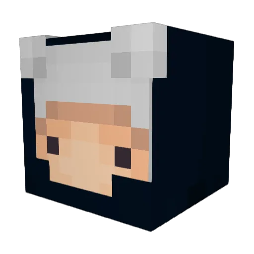 Rusich1 Minecraft avatar head, 3D render