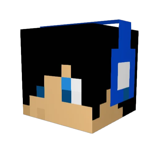 Rusio__ Minecraft avatar head, 3D render
