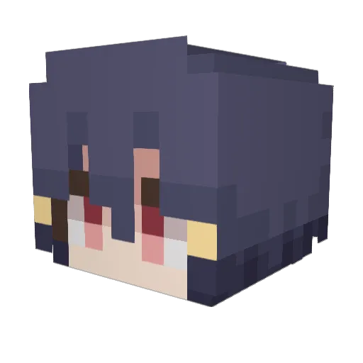 Rusko_o Minecraft avatar head, 3D render