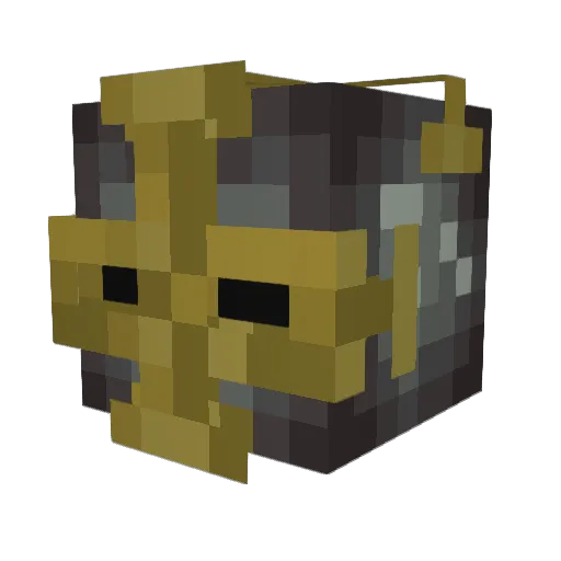 RuskyHuskie Minecraft avatar head, 3D render