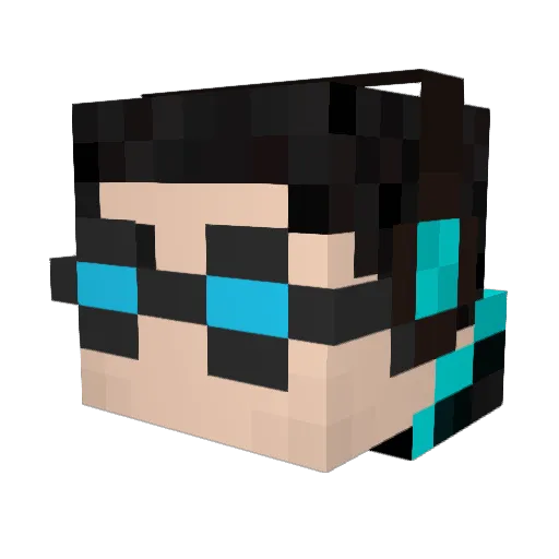 RussHouse Minecraft avatar head, 3D render