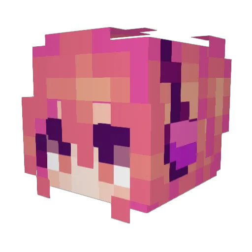 Russatty Minecraft avatar head, 3D render