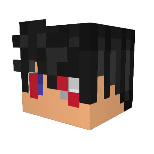Russell2 Minecraft avatar head, 3D render