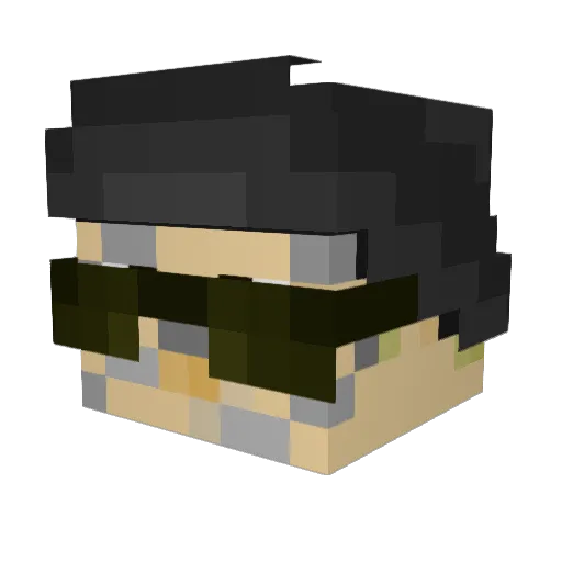 RussellAdler Minecraft avatar head, 3D render