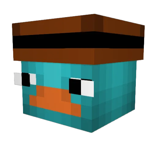 Russelldinho Minecraft avatar head, 3D render