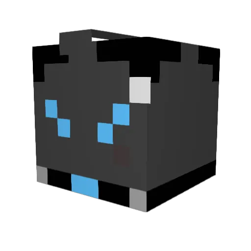Russelxx Minecraft avatar head, 3D render