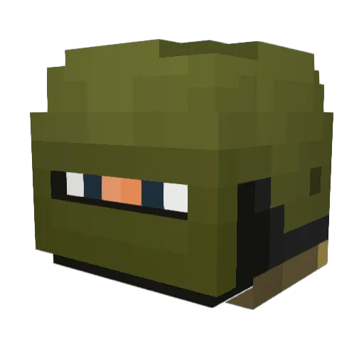 Russian3246 Minecraft avatar head, 3D render