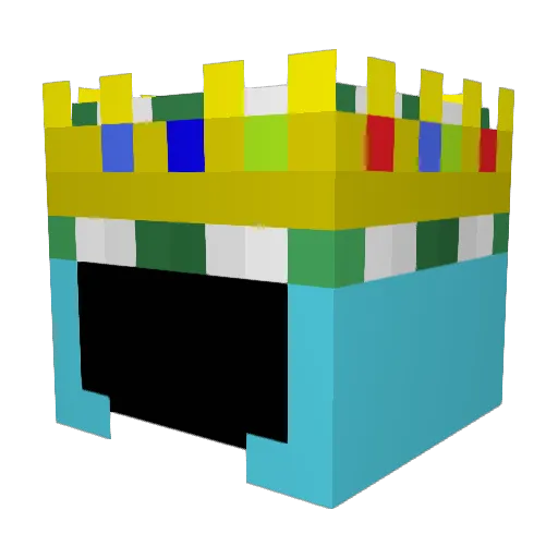 RussianCoca Minecraft avatar head, 3D render
