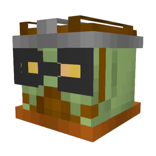 RussianDragon0 Minecraft avatar head, 3D render
