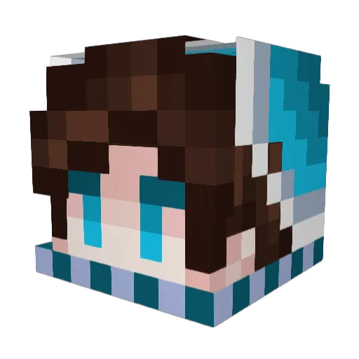 RussianPvP_Shake Minecraft avatar head, 3D render