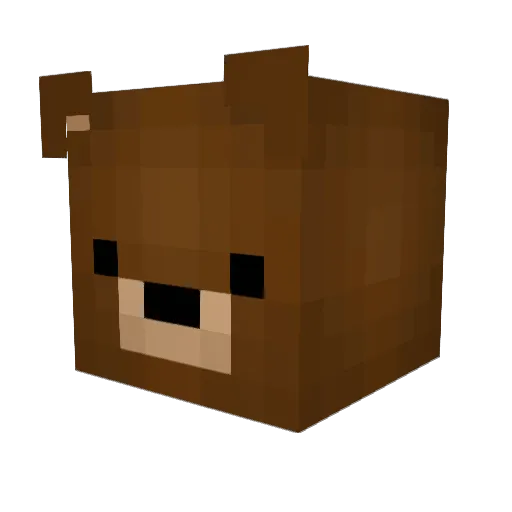 RussianSecretSpy Minecraft avatar head, 3D render