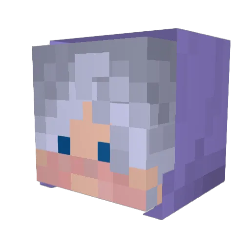 Russian_Granny Minecraft avatar head, 3D render