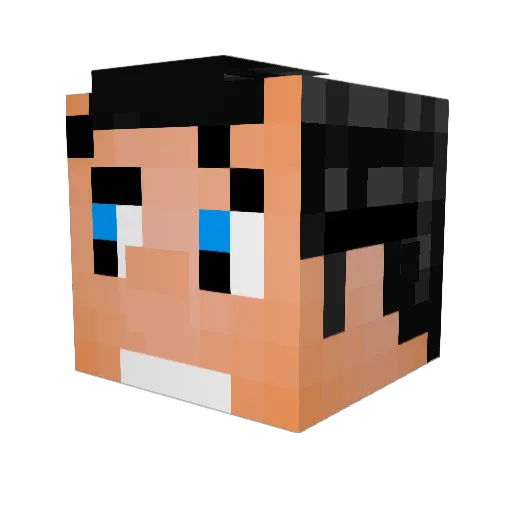 Russian_Hooligan Minecraft avatar head, 3D render