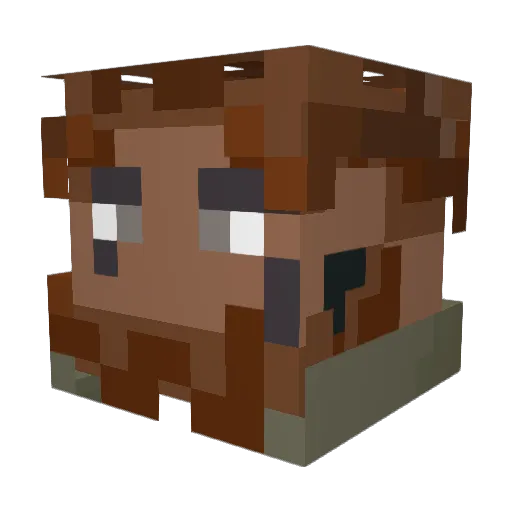 Russian_Occupier Minecraft avatar head, 3D render