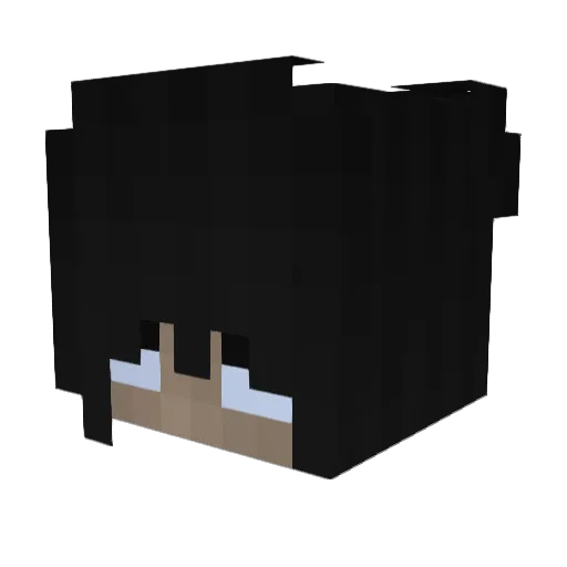 Russianblaze Minecraft avatar head, 3D render
