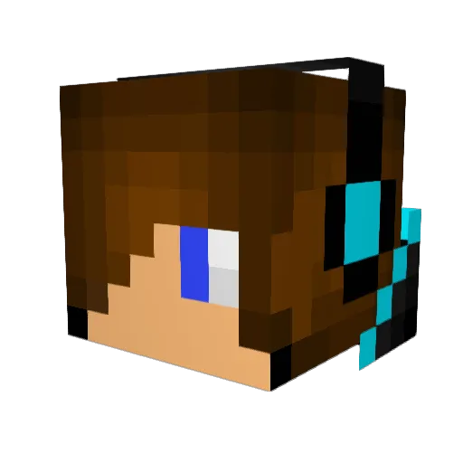 Russiangirl44 Minecraft avatar head, 3D render