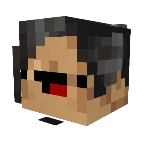 RusskiDaniel Minecraft avatar head, 3D render