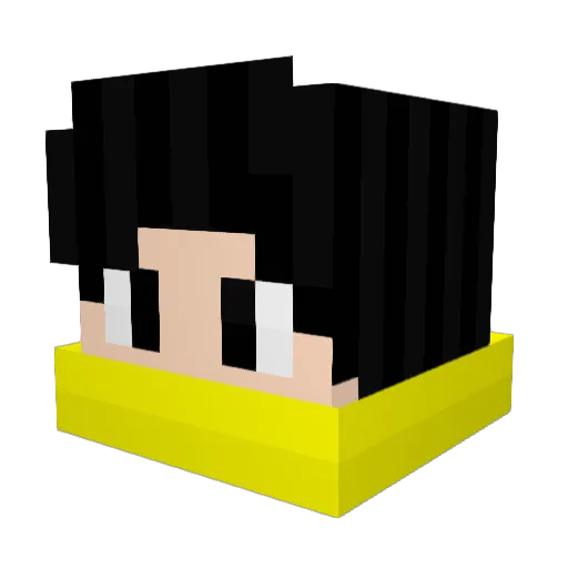 Russo6343 Minecraft avatar head, 3D render