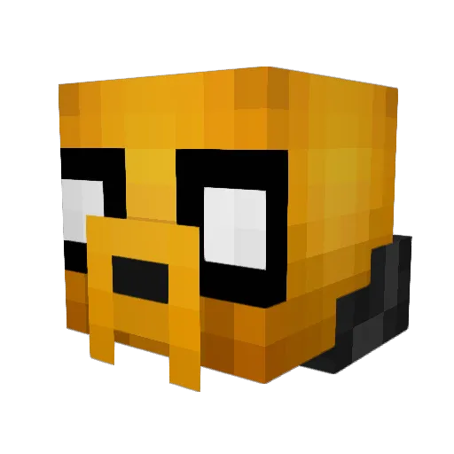 Rustedspoon Minecraft avatar head, 3D render