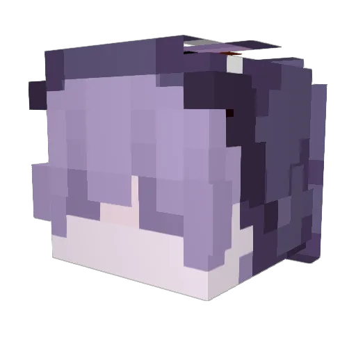 Rustedxx Minecraft avatar head, 3D render