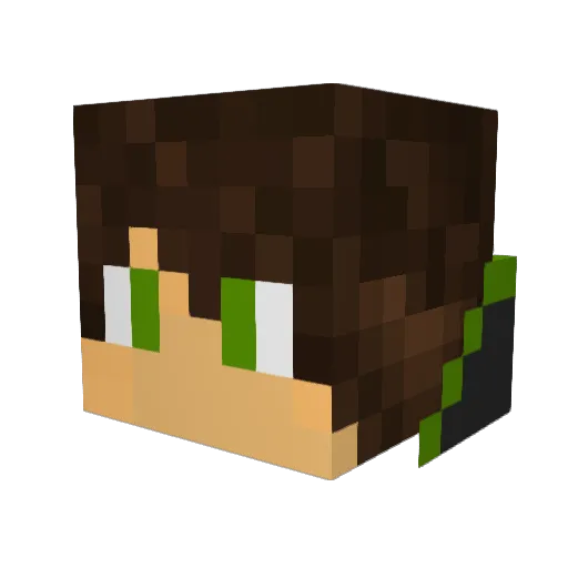 Rustem225 Minecraft avatar head, 3D render