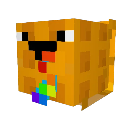 RusticDarling Minecraft avatar head, 3D render
