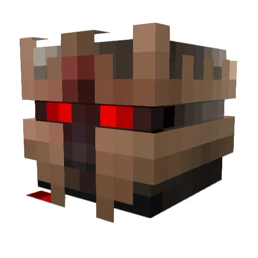 Rustles8 Minecraft avatar head, 3D render