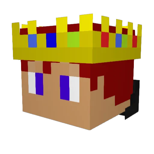 RustlingBrick86 Minecraft avatar head, 3D render