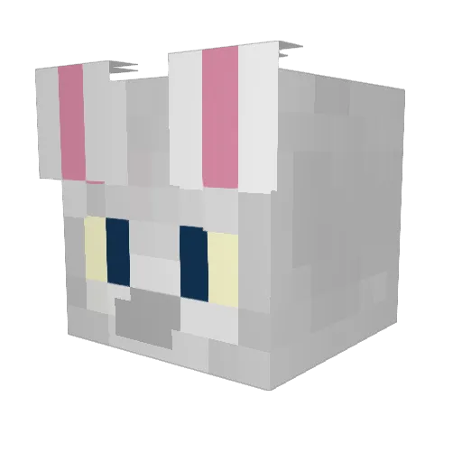Rustoo Minecraft avatar head, 3D render