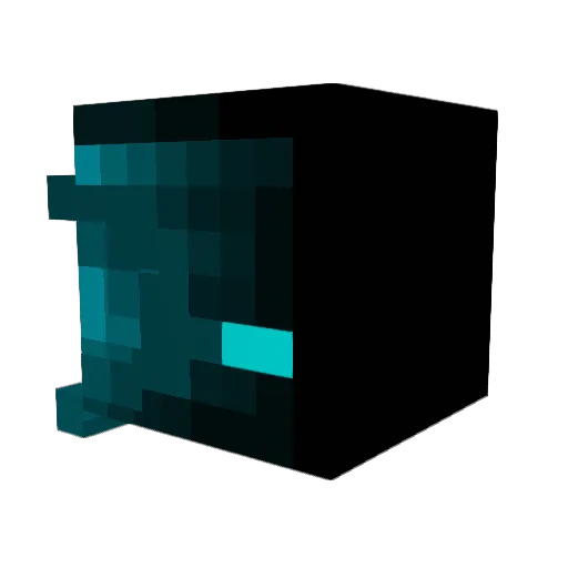 Rustrox_ Minecraft avatar head, 3D render