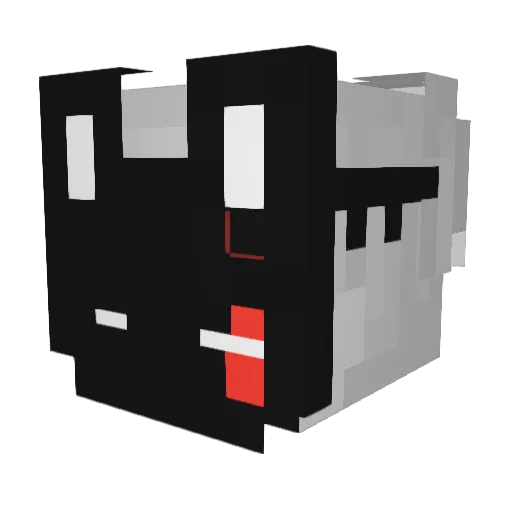 Rustticz_ Minecraft avatar head, 3D render