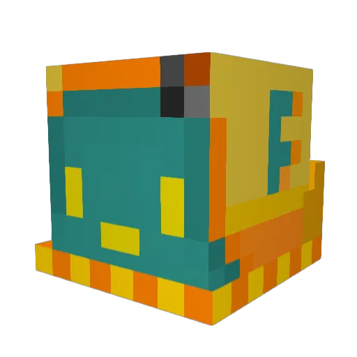 Rusty89_ Minecraft avatar head, 3D render