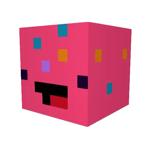 RustyAU Minecraft avatar head, 3D render