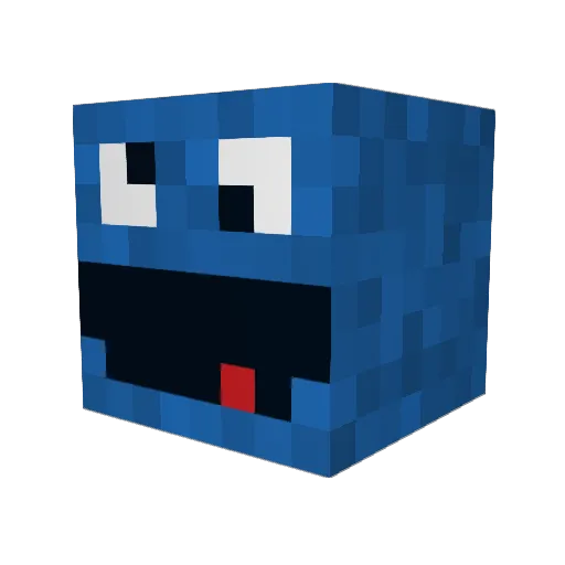 RustyButtpants Minecraft avatar head, 3D render