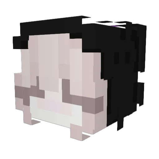 RustyFur Minecraft avatar head, 3D render
