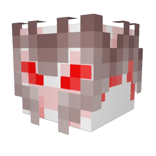 RustyLB7 Minecraft avatar head, 3D render