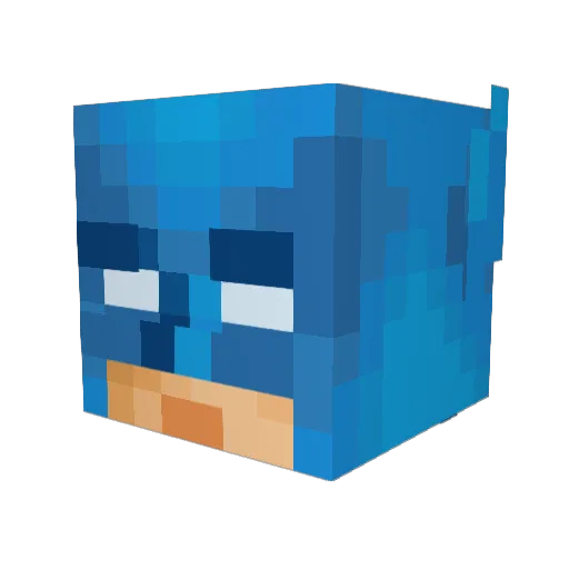 RustyNewsome Minecraft avatar head, 3D render