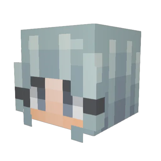 RustyScrew Minecraft avatar head, 3D render