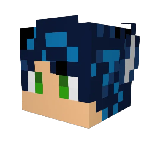 RustyViking5874 Minecraft avatar head, 3D render