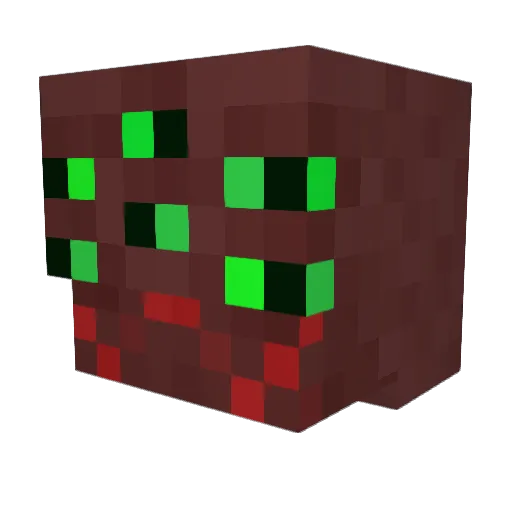 Rusty_Man Minecraft avatar head, 3D render