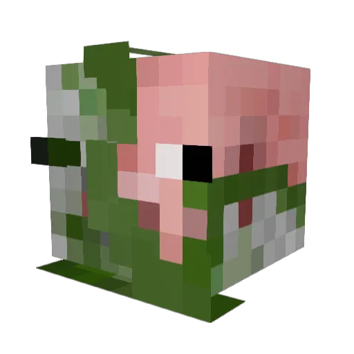 Rusty_Minecart Minecraft avatar head, 3D render