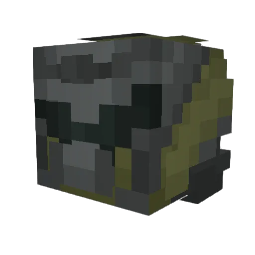 Rusty_Pixels Minecraft avatar head, 3D render