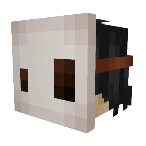 Rusty_Pro Minecraft avatar head, 3D render
