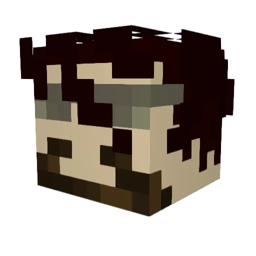 Rusty_boi08 Minecraft avatar head, 3D render