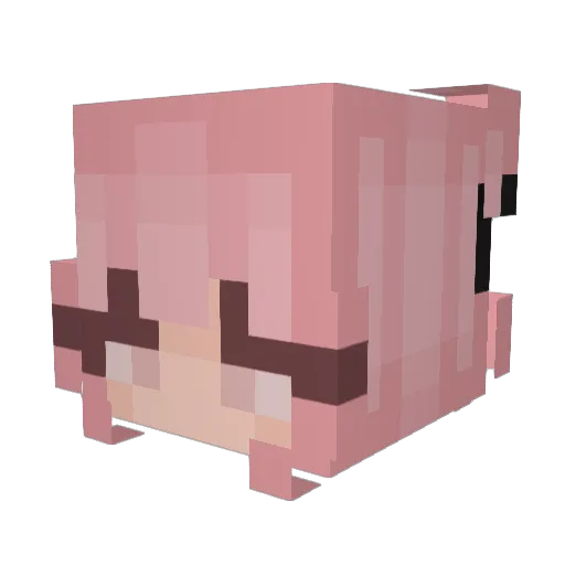 Rustyee Minecraft avatar head, 3D render