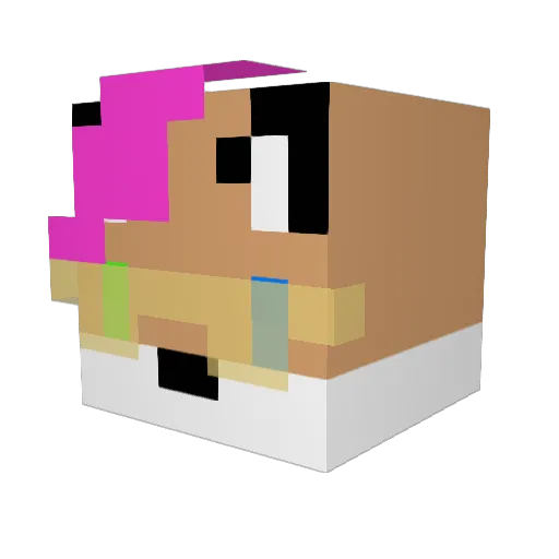 Rustymach56 Minecraft avatar head, 3D render
