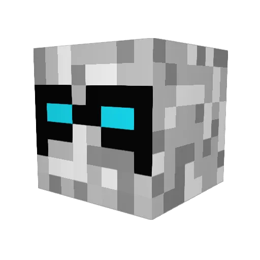 Rustyruss21 Minecraft avatar head, 3D render