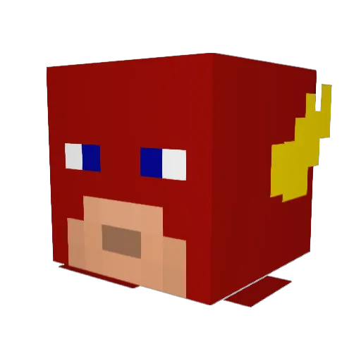 Rustysp0rk Minecraft avatar head, 3D render